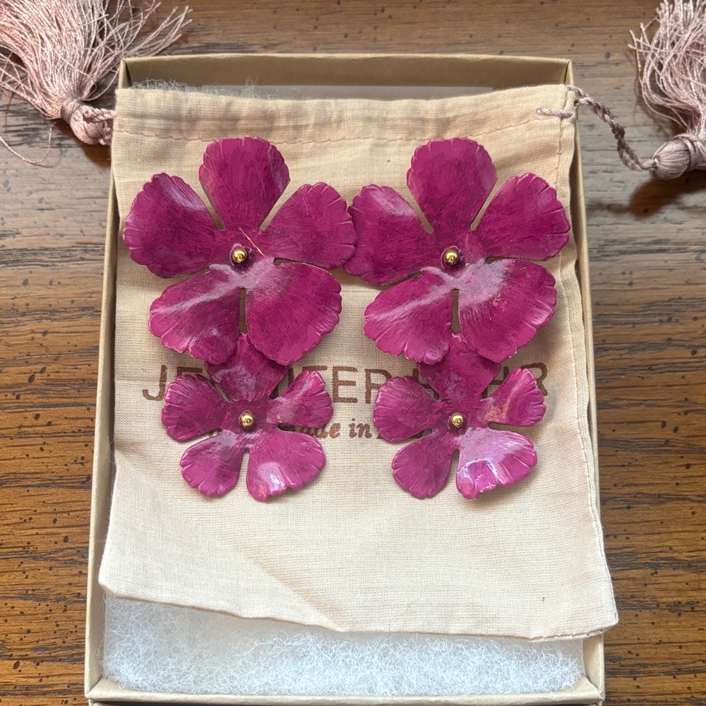 Jennifer Behr Collette flower earrings